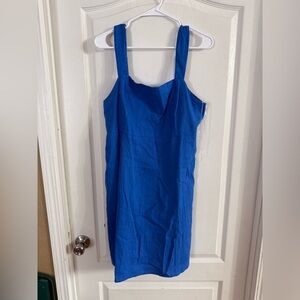SO Women’s Blue Linen Tank Mini Dress NWT Sz XXL. F-31